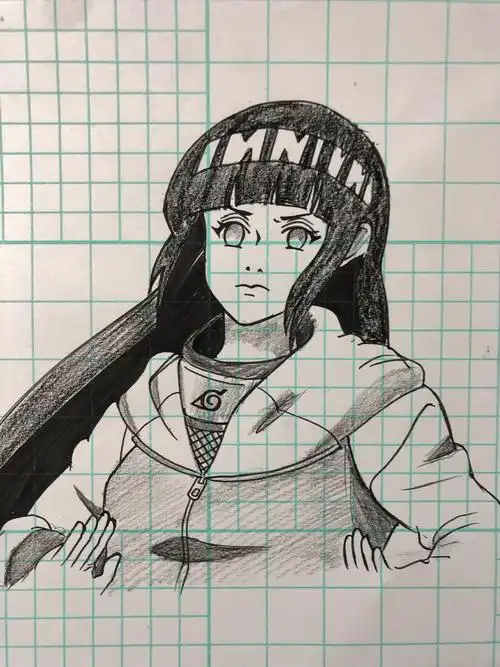 画画原来如此简单教你画一个简单的雏田