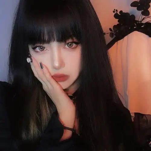 假发女中长直发学生黑色漫画刘海网红主播同款自然蓬松可爱减龄