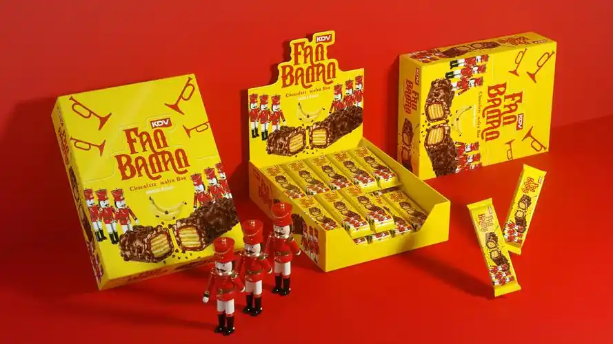 kdv巧克力棒食品包装设计