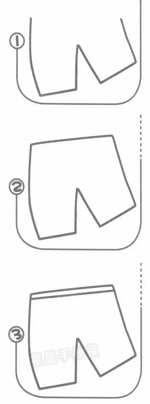 短裤简笔画
