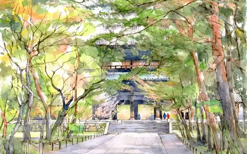 日本画师小森裕三水彩风景画-手绘壁纸-高清手绘图片-第3图-娟娟壁纸