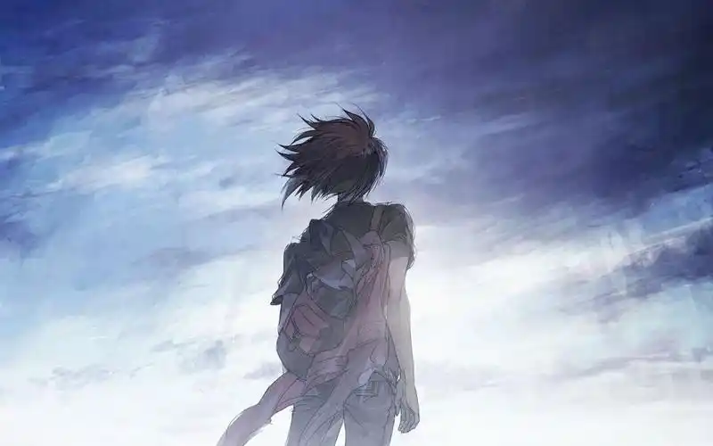 活动作品唯美回头望着你的侧脸