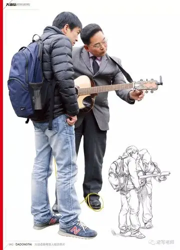 大动态|联考双人组合照片书_速写老师_零二七艺考