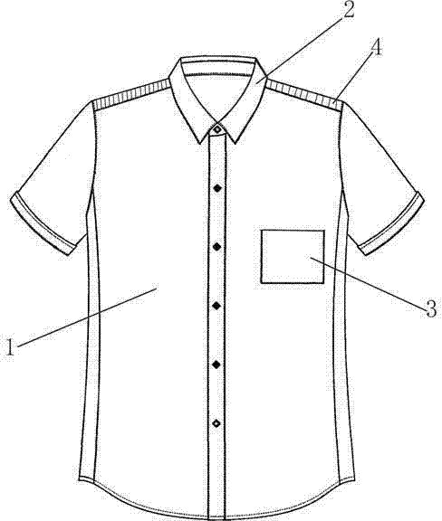 一种男士短袖衬衫