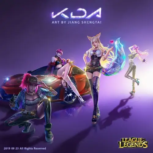英雄联盟kda女团新版壁纸专辑封面