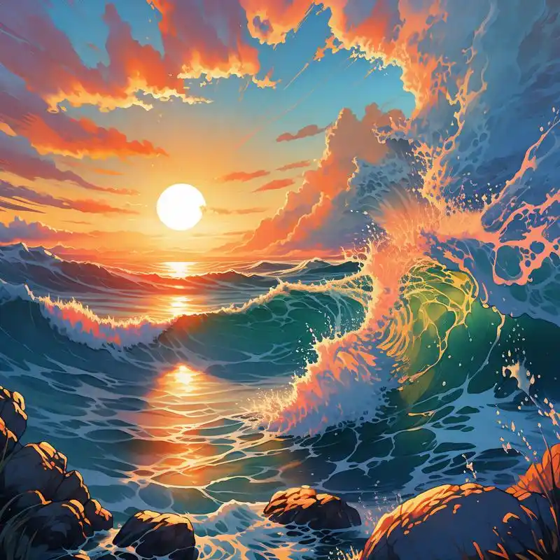 这组大海日出头像,带你领略不一样的早晨风情～快来挑选你的专属头像