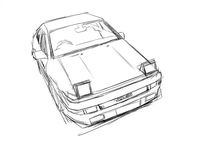 ae86(插画习作小过程)_云壹明-站酷zcool