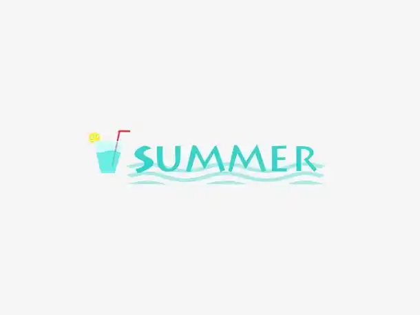 summer艺术字