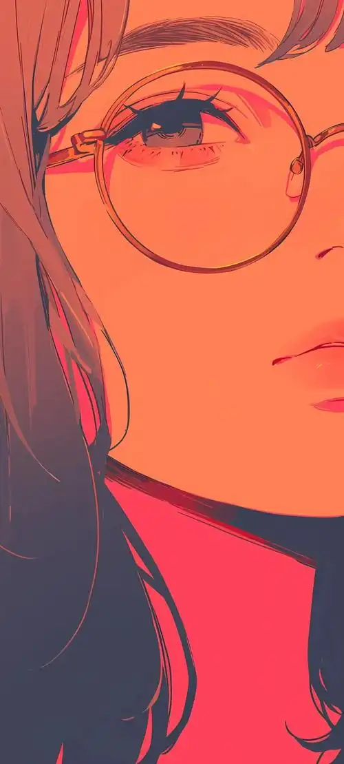 手机壁纸时尚潮流女孩插画壁纸高清版直接保存