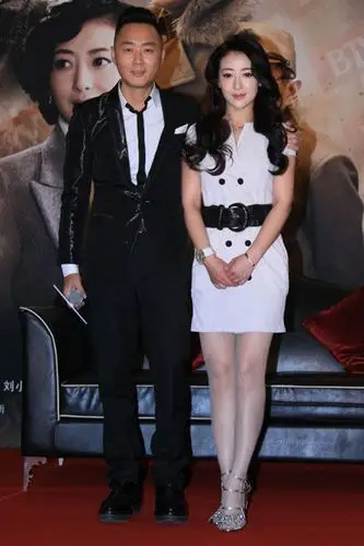 陈紫函与导演沈晓海.