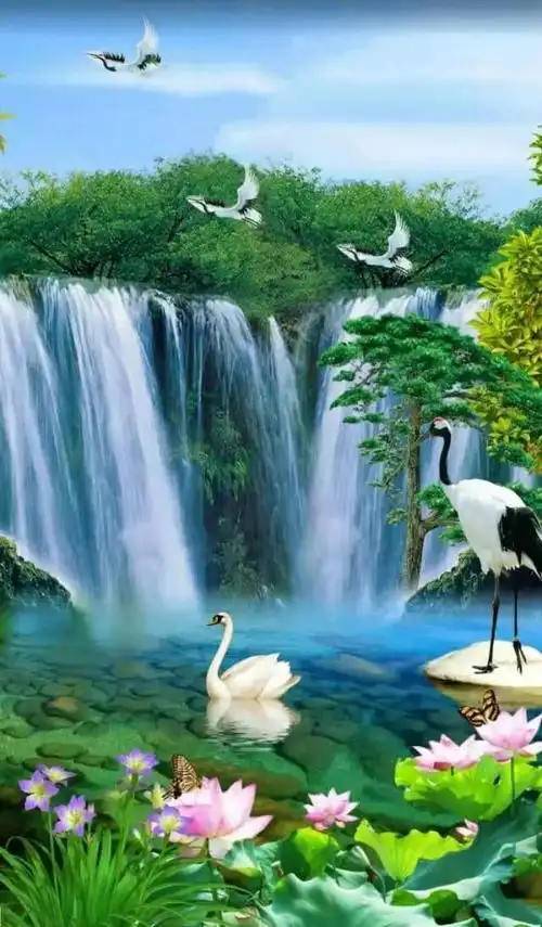 四川美丽响水滩,鸟语花香流清泉,青山绿水似仙界!