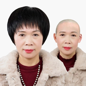 假发女短发中老年透气自然图片