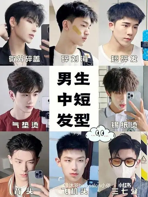 男士发型大全根据脸型头型设计发型