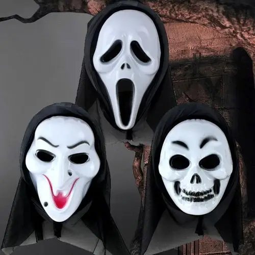 万圣节面具男全脸恐怖儿童搞怪恶魔鬼脸吓人僵尸骷髅魔鬼死神头套