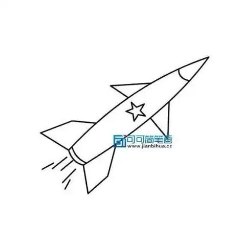 导弹简笔画怎么画东风导弹车简笔画中国核导弹41导弹车简笔画东风导弹