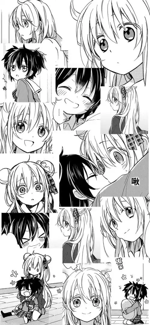 进来拿100张丧系黑白日漫拼贴风壁纸