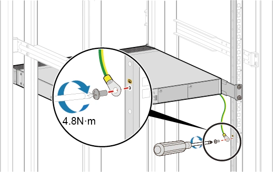 接地线缆到机柜/机架 - cloudengine 8800&7800&6800&5800 硬件安装与