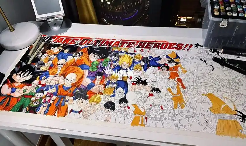 七龙珠全家福手绘