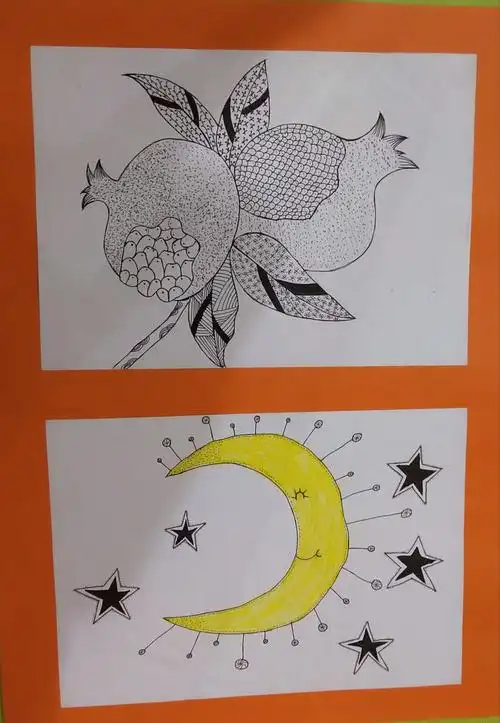 学前二班线条画作品展