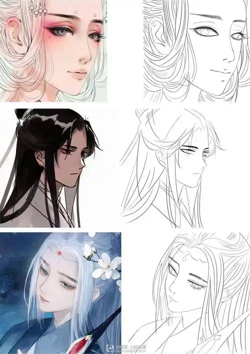 古风插画眼睛的基本画法