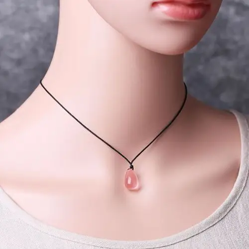 民族风项链锁骨链女水晶吊坠简约百搭短款颈链子配饰脖颈脖子饰品