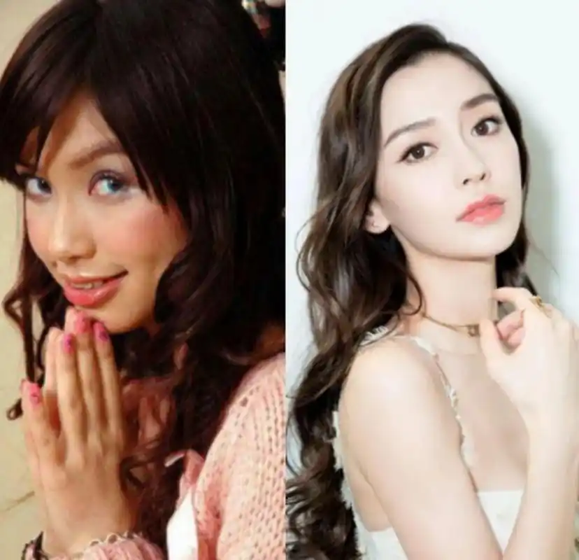 出道前后对比惊人,完全认不出 1,杨颖,现在的杨颖看到之前的照片还能