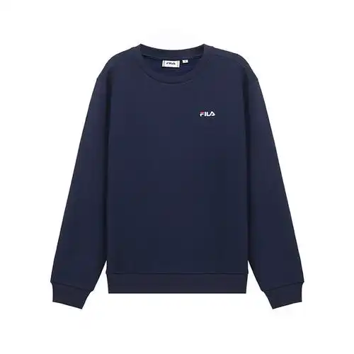 fila 斐乐 男士棉质加绒款圆领长袖卫衣运动衫 687468