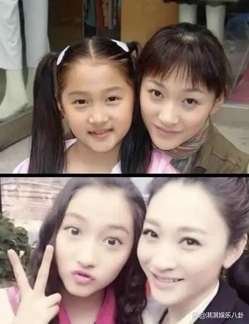 关晓彤和蒋依依的合影,更是展示了她在学业和人际关系中的成长.