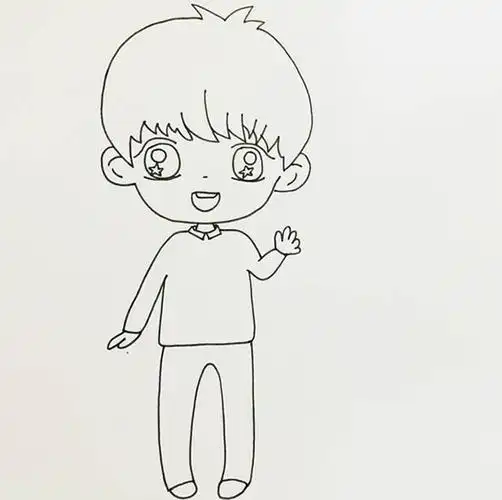 动漫设计卡通小男孩的画法步骤教程