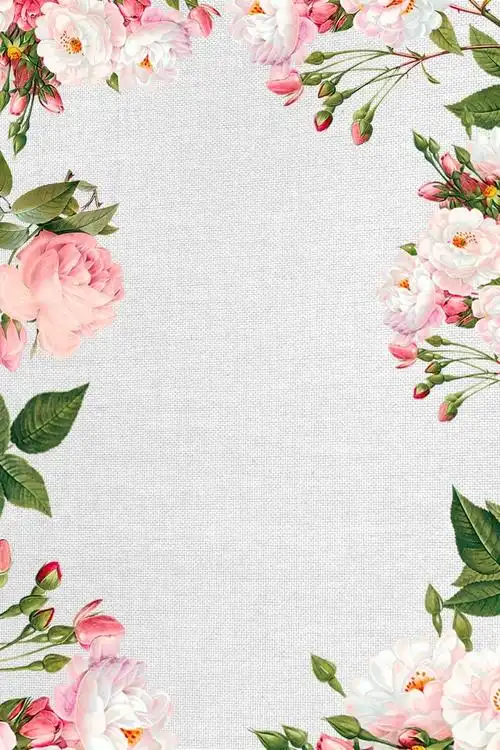 小清新花朵夏季上新海报背景模板