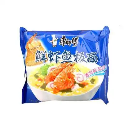 康师傅鲜虾鱼板面(98g/袋)