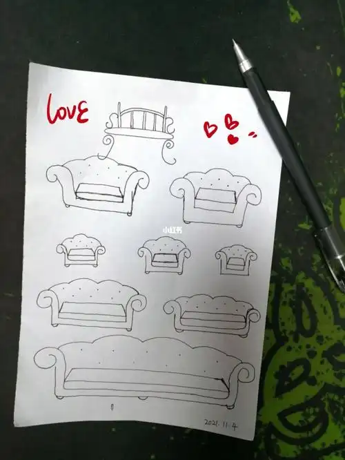 沙发简笔画