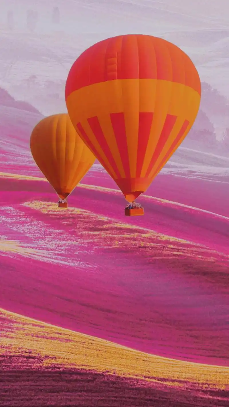 坐上热气球去环游世界啦.#醒图 #手机壁纸 #抖音图文  - 抖音
