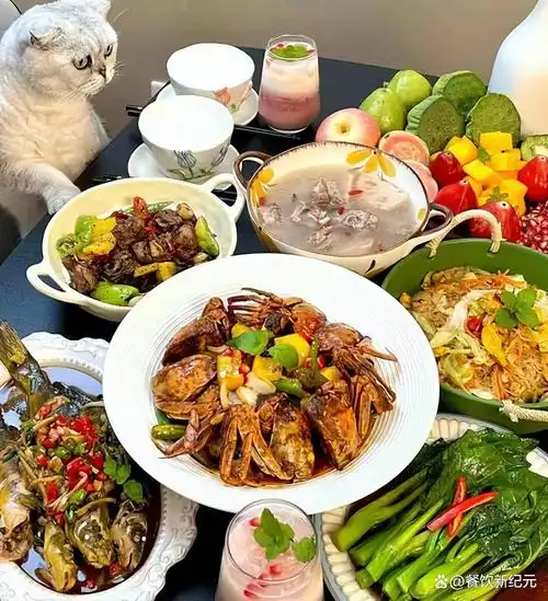 家里有矿,广东90后女子晒精致晚餐走红,网友:还是广东人会吃_加盟星