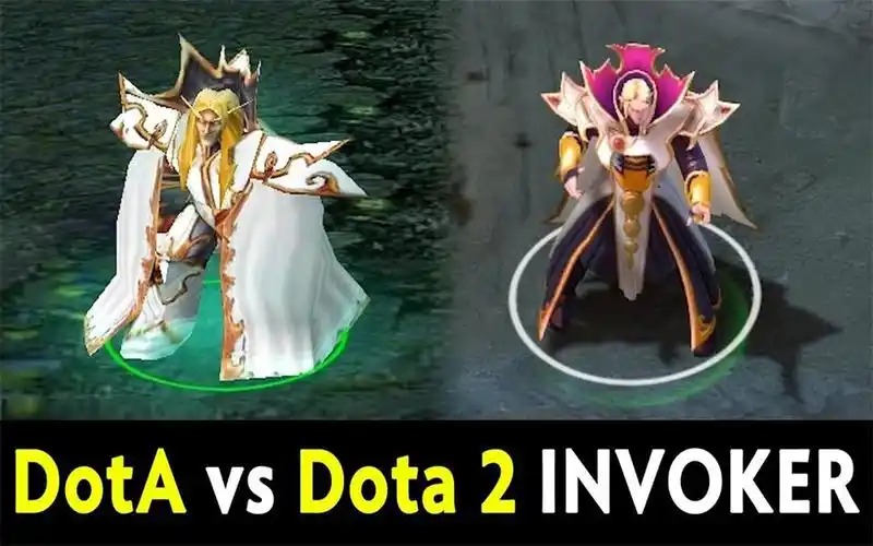 dota vs dota 2 —新老卡尔的对比