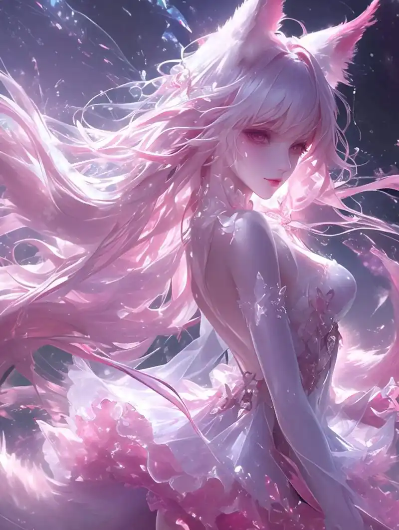 救命9696芭比粉色九尾狐也太好看了吧.#二次元 #御姐 # - 抖音