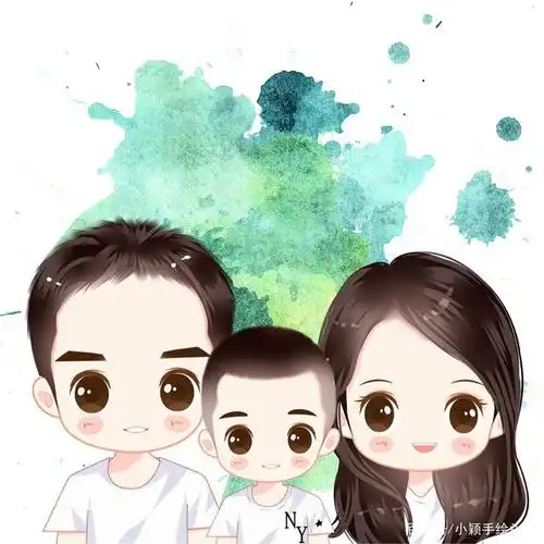 感受幸福,藏在头像里的美好,一家三口头像
