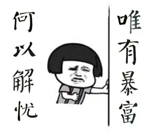 何以解忧,只有暴富!