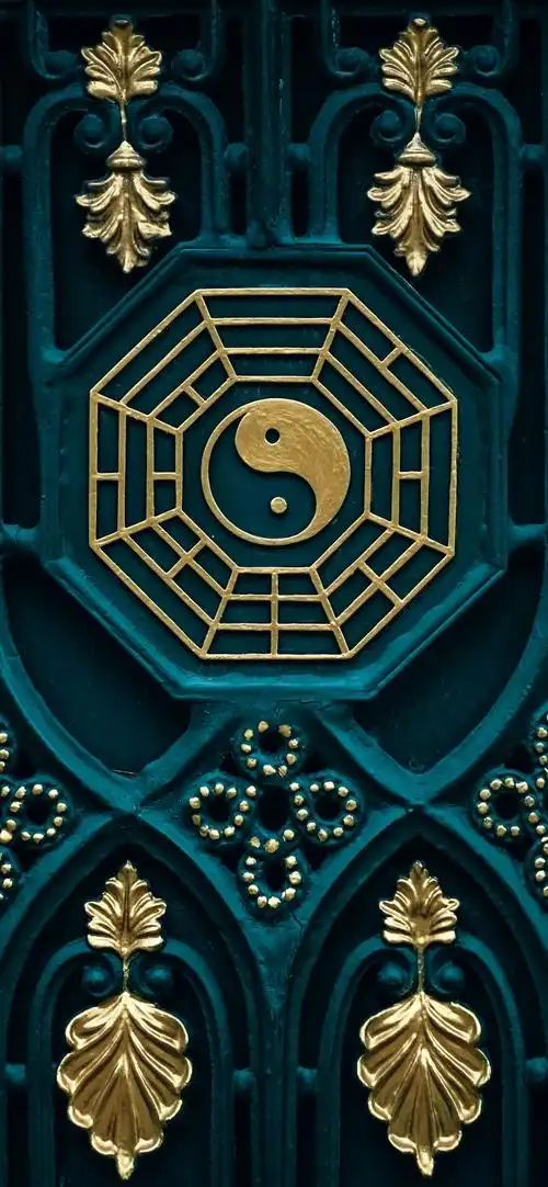 八卦图,阴阳,门 iphone 壁纸