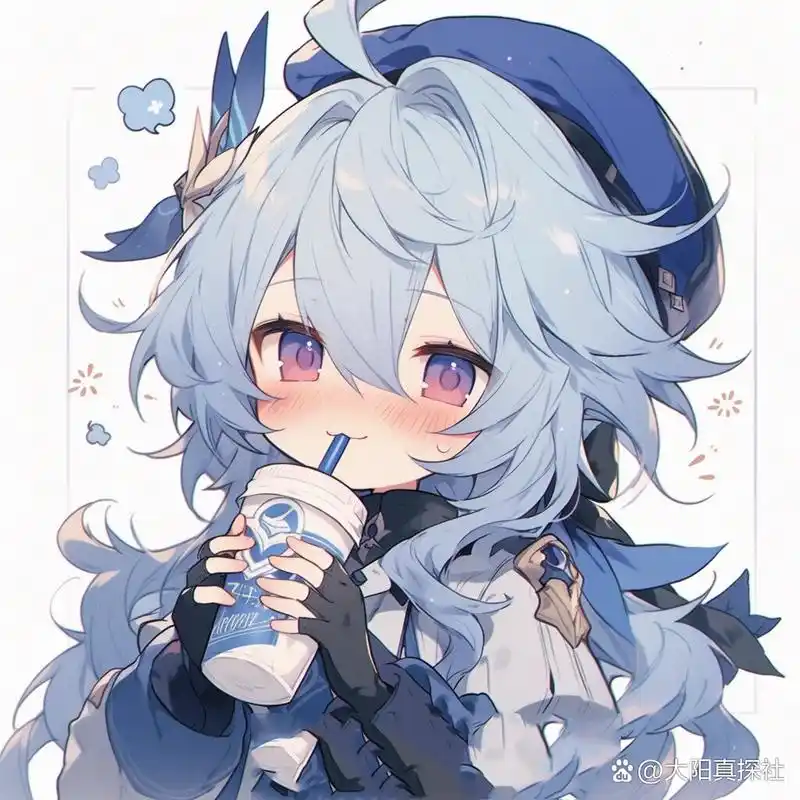 原神头像 | q版·优菈04 这个奶茶,我记下了!