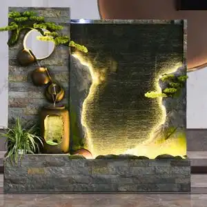 户外水景墙图片