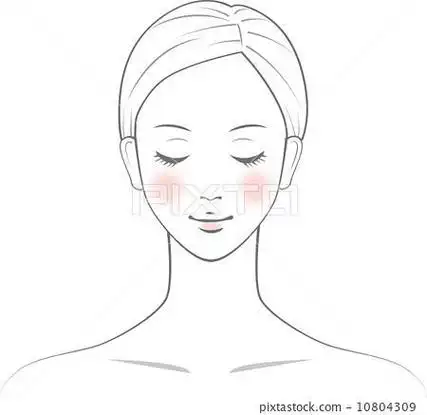 面部诊断示意图简笔画