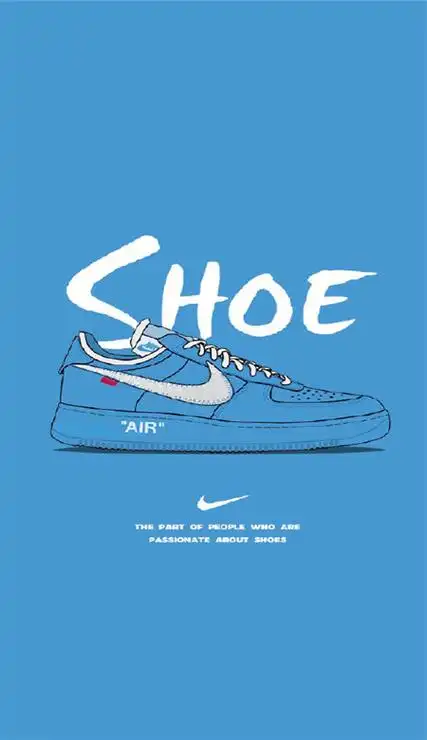 潮鞋aj手机壁纸无水印高清鞋控手绘个性大图