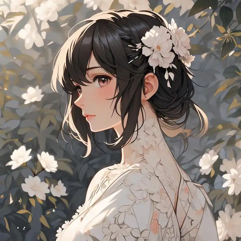 动漫风女生侧颜头像 今天给大家分享一组超美的动漫风女生侧颜头像