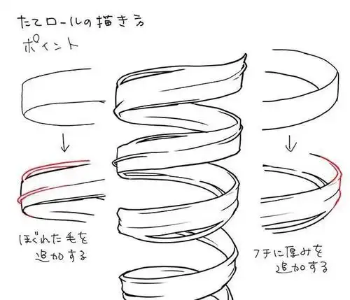 零基础漫画入门-超难的女生大波浪,马尾卷发的绘画技巧与参考