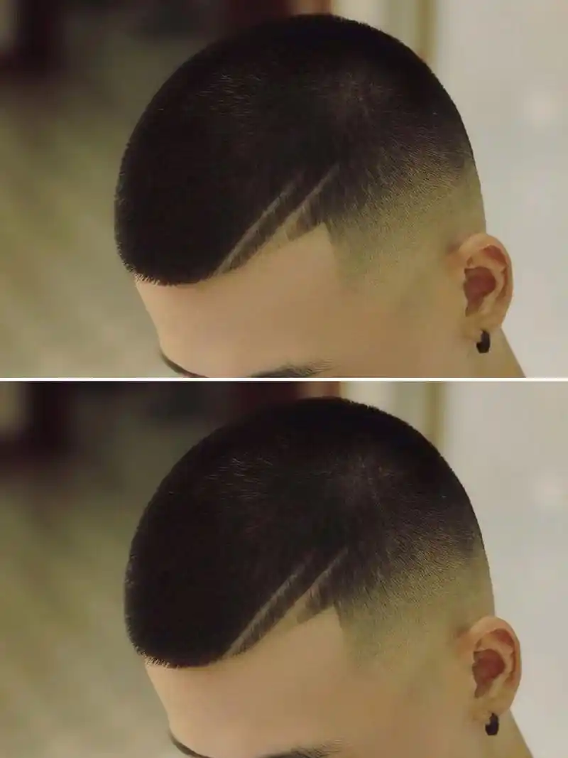 痞帅立体圆寸|男生发型|美式寸头 92圆寸永远的yyds, 永远不过时的