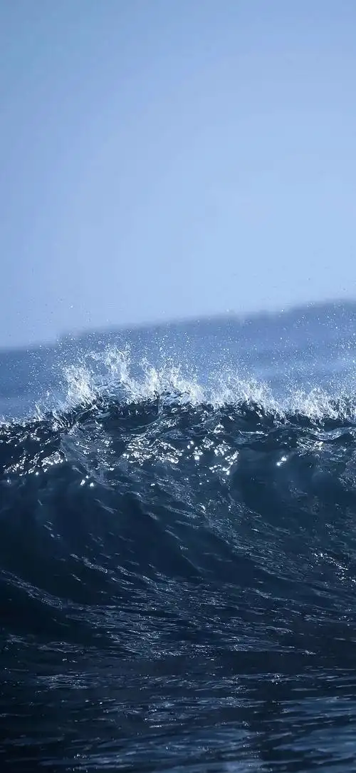 收集波浪海水亮晶晶清爽高山绿地风景水波纹壁纸