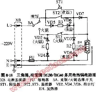 电饭锅电路图