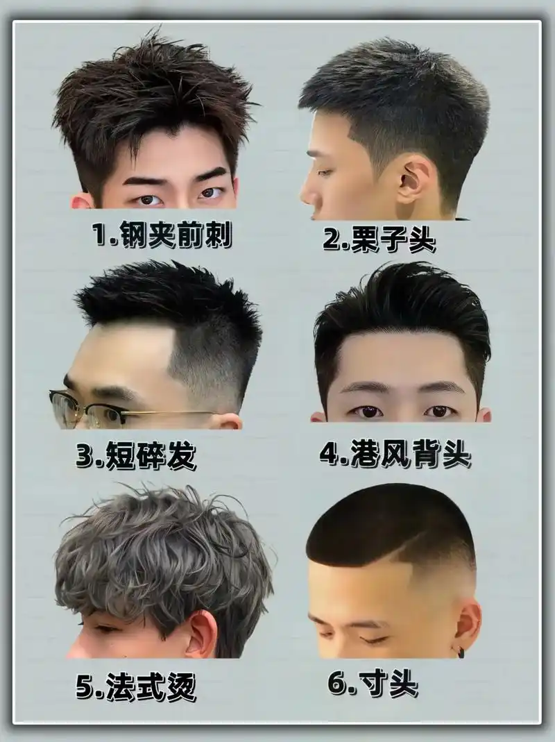 男士蓬松清爽烫发.