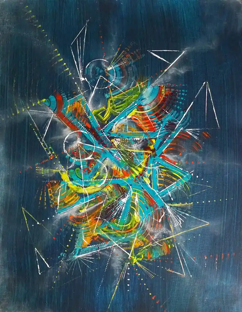 加拿大艺术家抽象几何潮流艺术